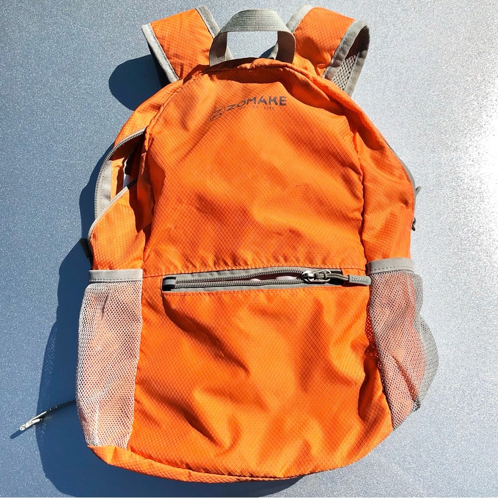 Zomake Ultralight Packable Backpack Orange Used
